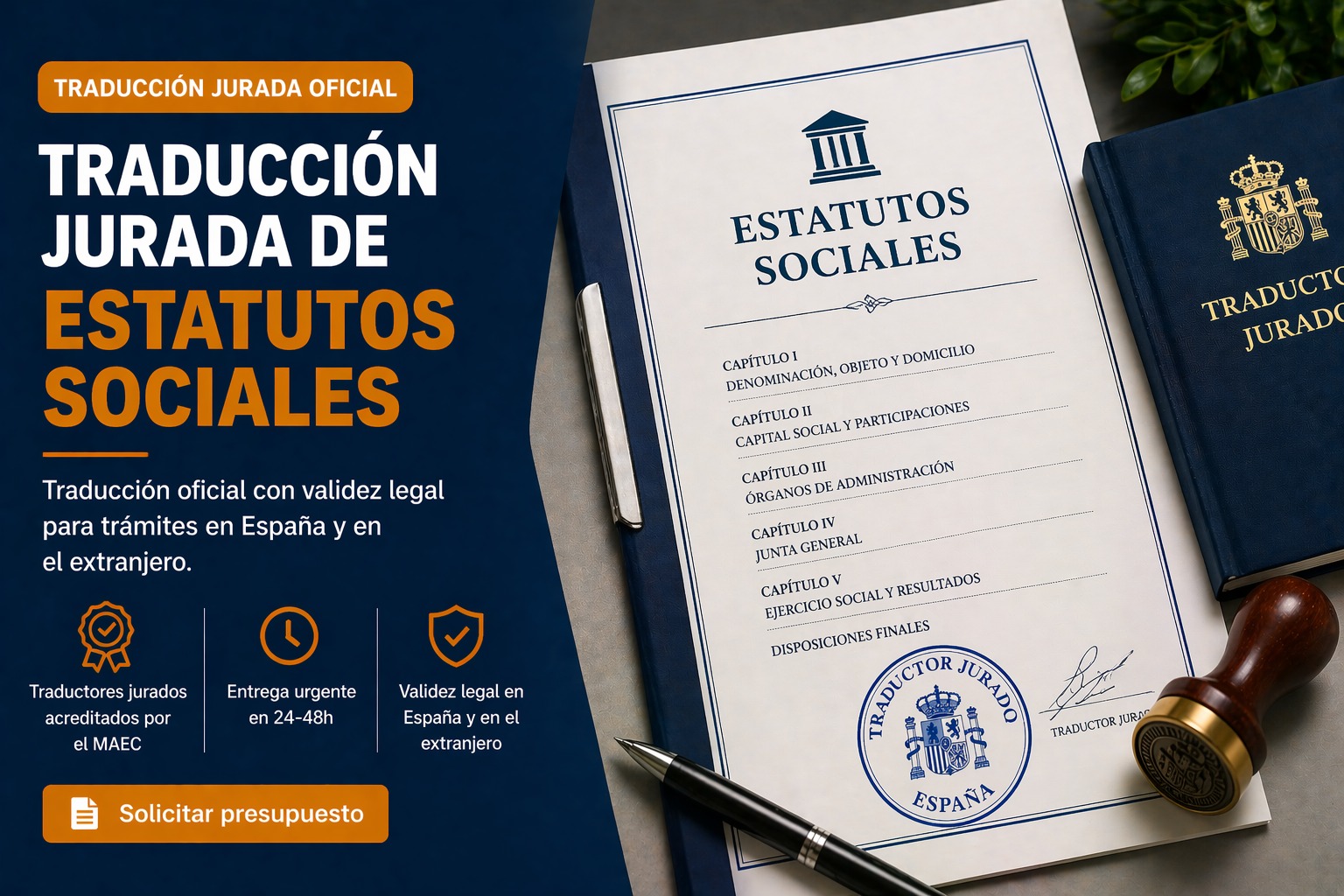 Traducción jurada Estatutos sociales