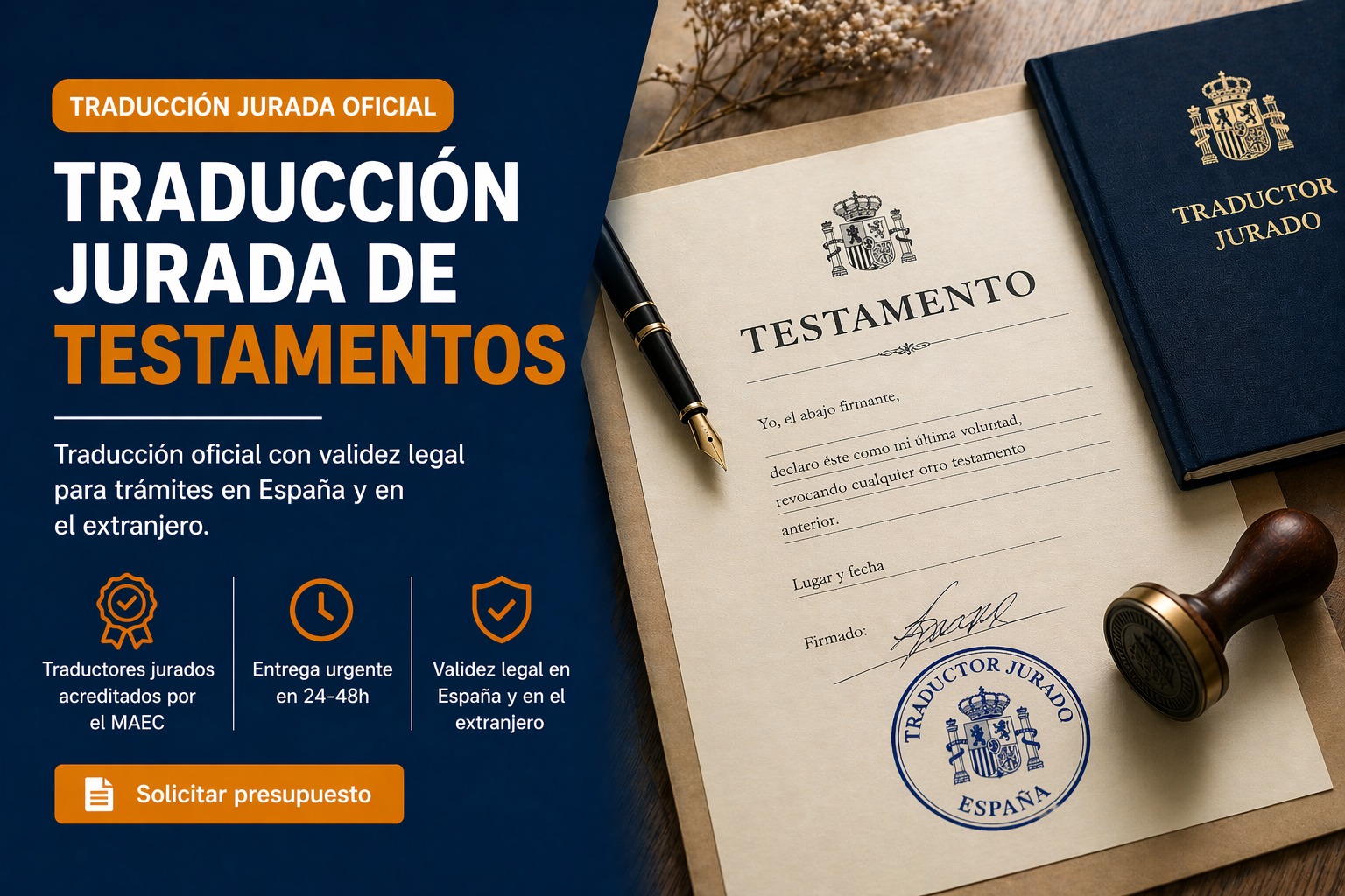 Traducción jurada testamentos